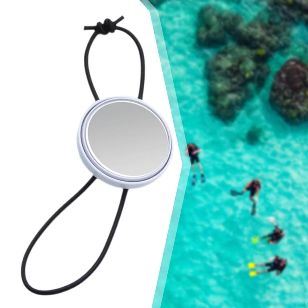 Diving Rearview Mirror Diver Observe Mirror Convex Underwater Equipment for Drifting Outdoor Sports Snorkeling Cave Dive