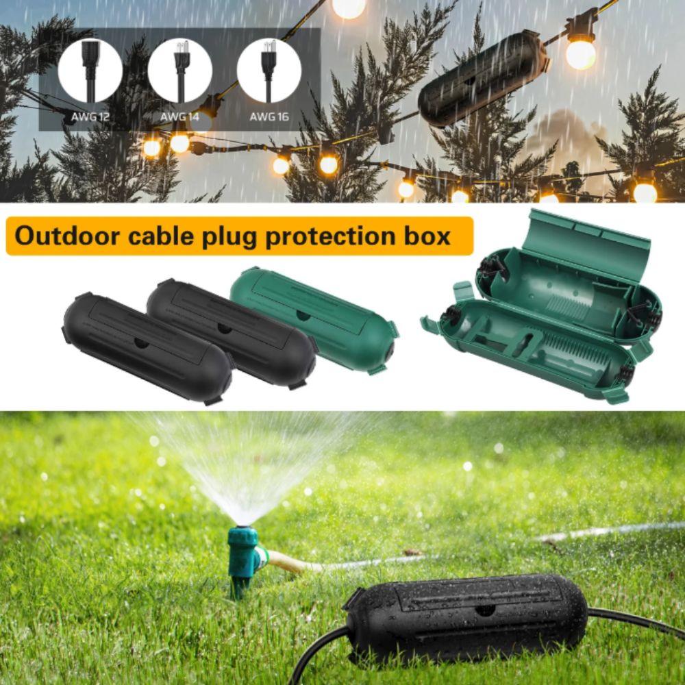 ABS Material Extension Cord Cover IP44 Waterproof Outdoor Extension Cord Cover  Indoor Use