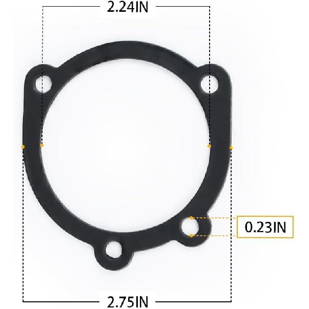Motorcycle Intake Air Cleaner Filter Gasket for Harley XL Sportster 883 Softail Dyna Touring Big Twin Cam FLT FLST FXDLS M8 (A B)