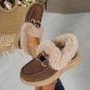 Women Snow Boots   Comfortable Short Boots Casual Solid Color Ankle Boots Women Autumn Winter Thickened Warm Shoes Women