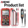 Multifunctional ANENG M118A Digital Multimeter + A3010 Tester Pen Kit True RMS 6000/4000 Counts Auto-Rang AC/DC Transistor Voltage Small Tester Tools