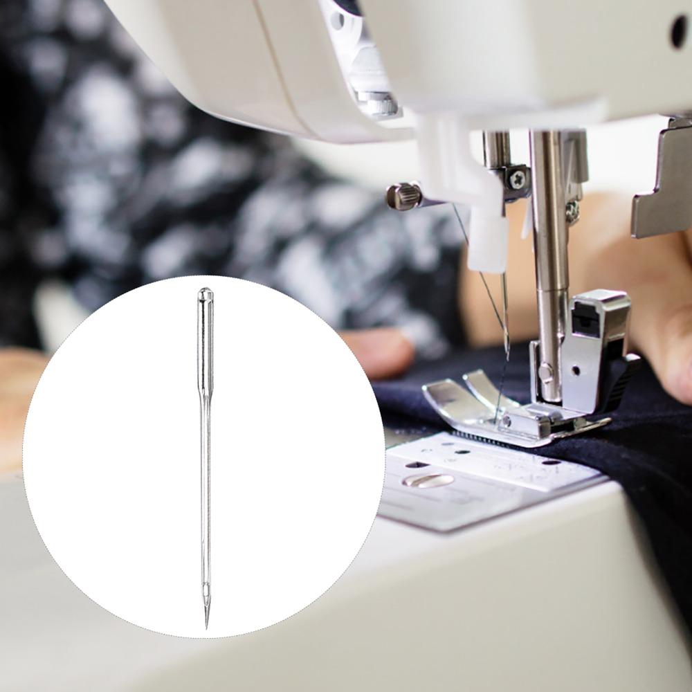 100Pcs Metal Sewing Machine Needle Industrial Grade Smooth Stitching Steel Sewing Needle Precision Ground Heavy Duty