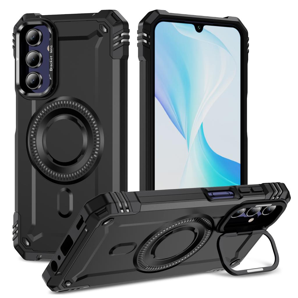 Metal Camera Kickstand Wireless Charging Tough Armor Phone Case for Motorola Moto G 5G 2024 2023 G Play 2024 5G G Stylus