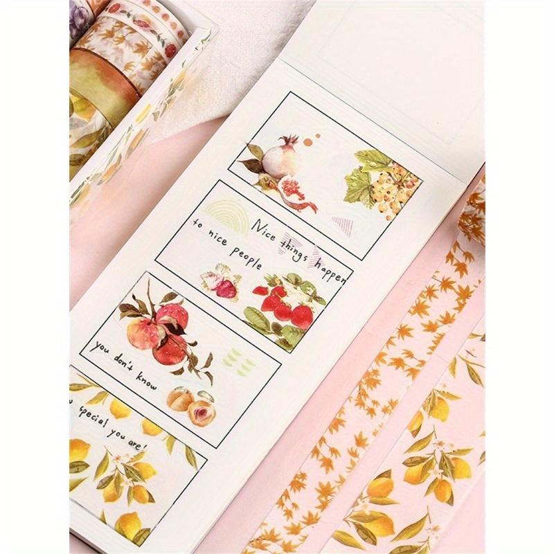 10rolls Random Tape Set Cute Illustration Fresh Hand Account Sticker Materials Back To School