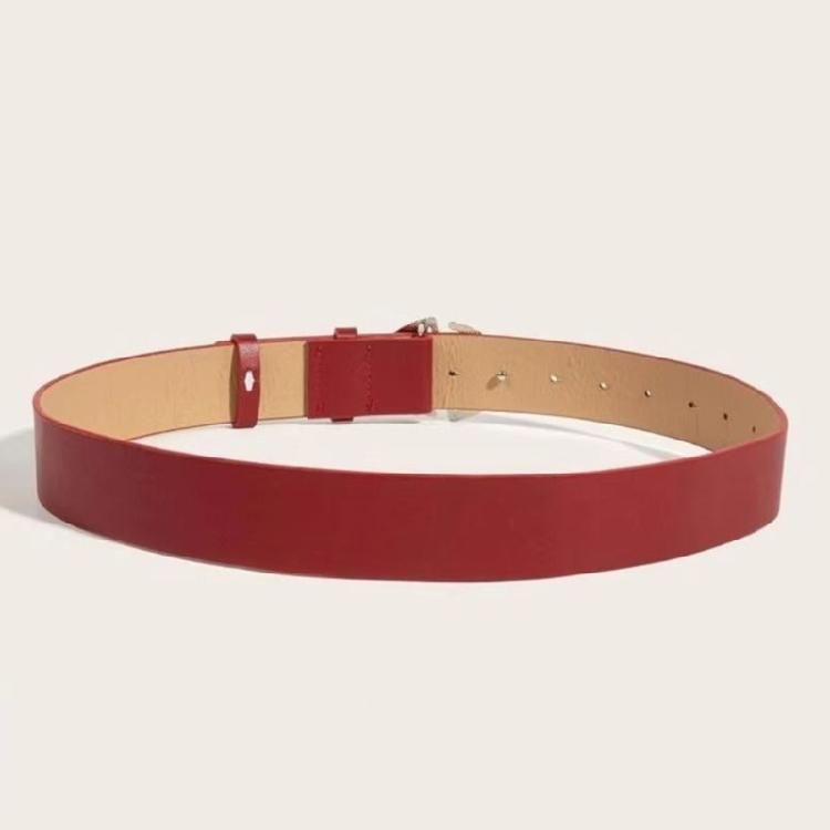 Vintage PU Belt for Women Star Buckle Belt 2000s Waistband Aesthetic Waist Belt for Teens Girl Jeans Shorts Dress Belt