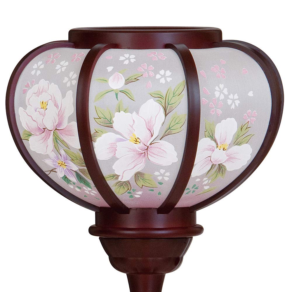 Buddhist altar shop Takita Shoten Bon lantern Mini lantern Honoka LED cordless 6532 Height 27 cm x Width 15 cm Standing lantern with certificate