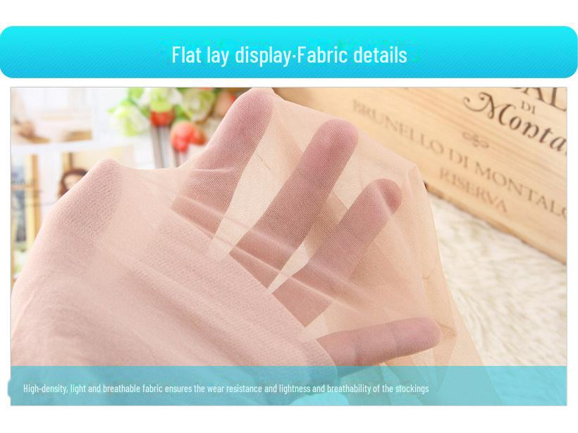 Fenna Women's 10D Core-Spun Silk Thin Pantyhose for Spring and Summer