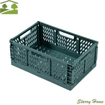 Space-saving Collapsible Foldable Storage Crate INS S/M/L Storage Baskets Colorful Plastic Stationery Cosmetic Rack Office