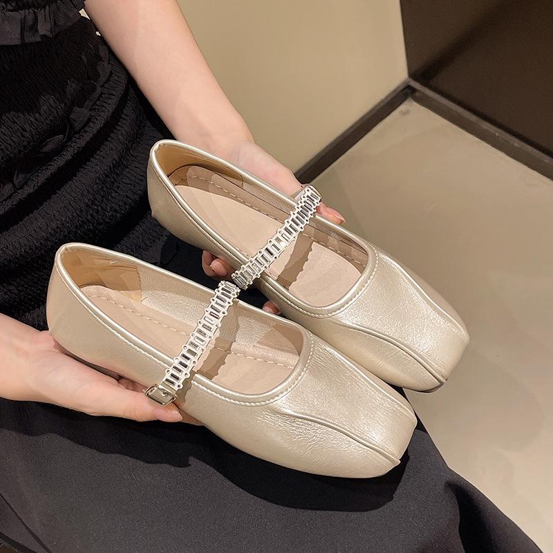 Fashion Fashion Soft Leather Women Ballet Flats Shoes Spring Autumn Comfortable Lazy Loafers Casual Girls Dance Shoes Women Mary Jane
