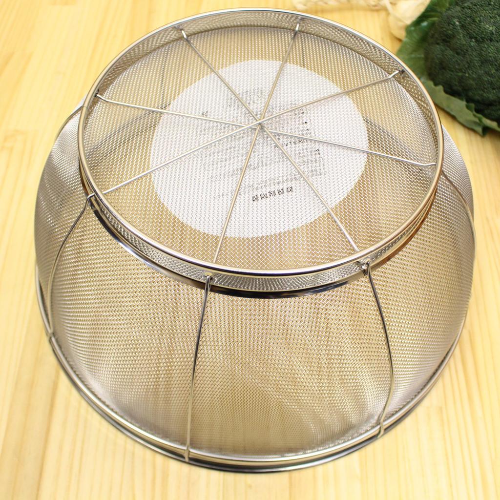 Inoue Wire Mesh Industry Jumbo Stainless Made In for 8 Sho Colander, 37cm, 18-8 Steel, Japan, (approx. 1.8 Liters)