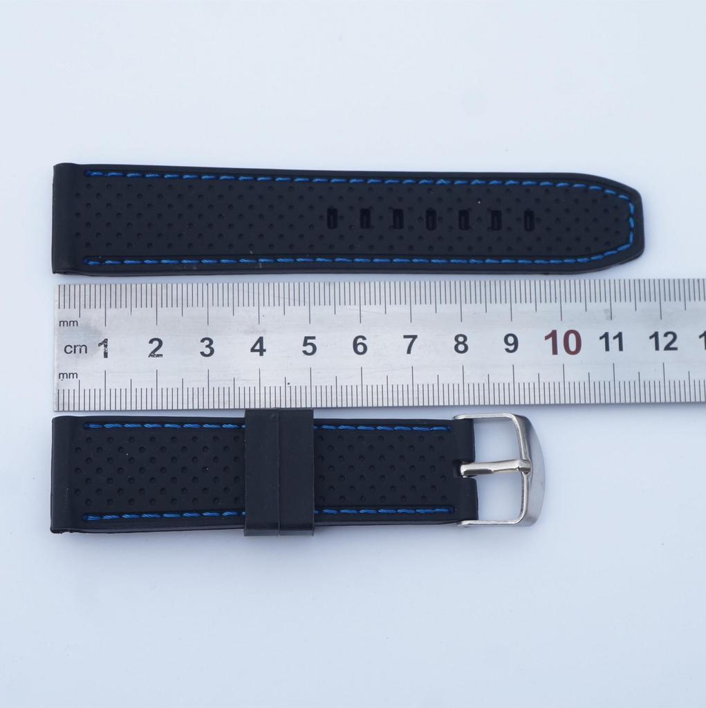 22mm Soft Silicone Sport Watch Band Replacement Strap