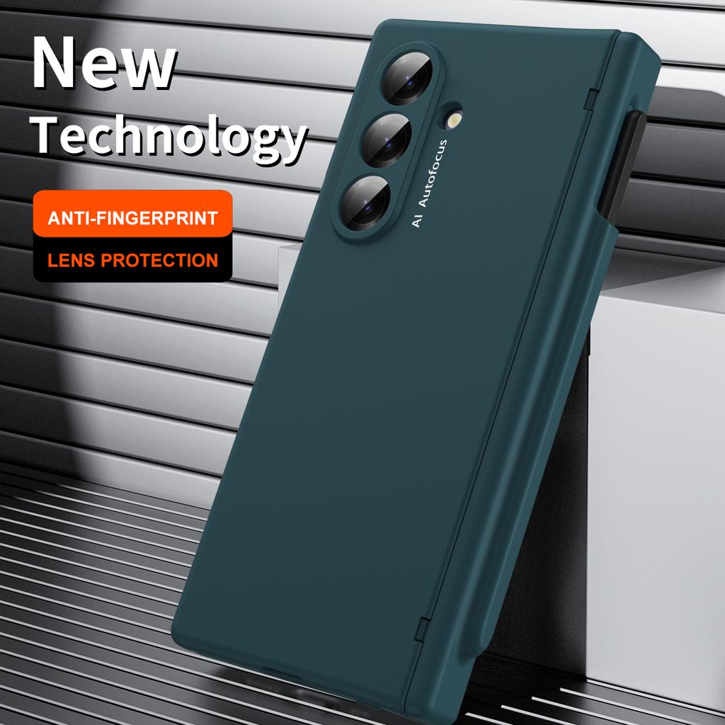 Per Samsung Galaxy Z Fold 7 6 6 Sottile 5 4 3 Slot Penna Cerniera Integrato Vetro Temperato Pellicola Anteriore Anti-Impronte Digitali Custodia per Telefono