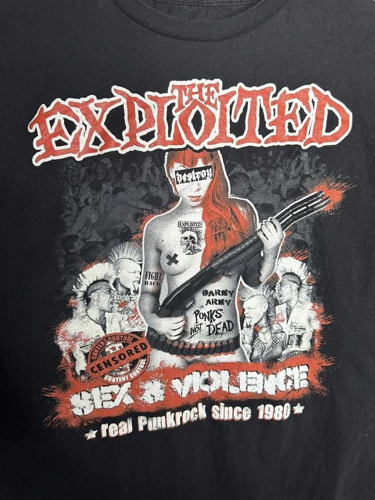 Vintage The Exploited Sex & Violence Punk Rock T-shirt Unisex T-Shirt L