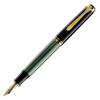 Pelikan M1000 Green Stripe Fountain Fine Officially Imported Souverän Pen, Nib,