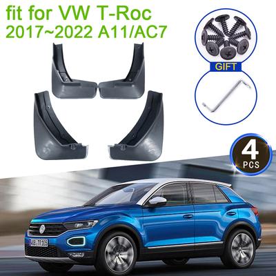 Para Volkswagen VW TRoc T Roc T-Roc 2017 2018     A11 AC7 Guardabarros Salpicaduras Guardabarros Guardabarros Accesorios para Coche