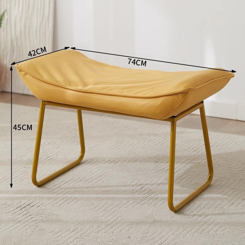 Foldable Multi-Color Footstool, Modern Entryway & Office Ottoman for Shoe Changing &Nap Support, Compact Space-Saving Home Decor