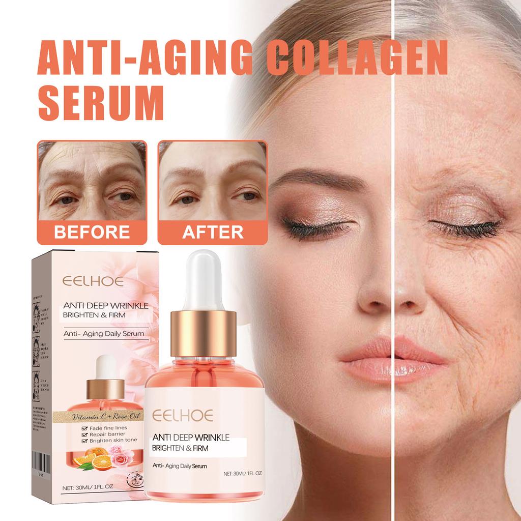 EELHOE Rose Oil VC Moisturizing Essence Face Firming Hydration Anti-Wrinkles Aging Wrinkles Headlines