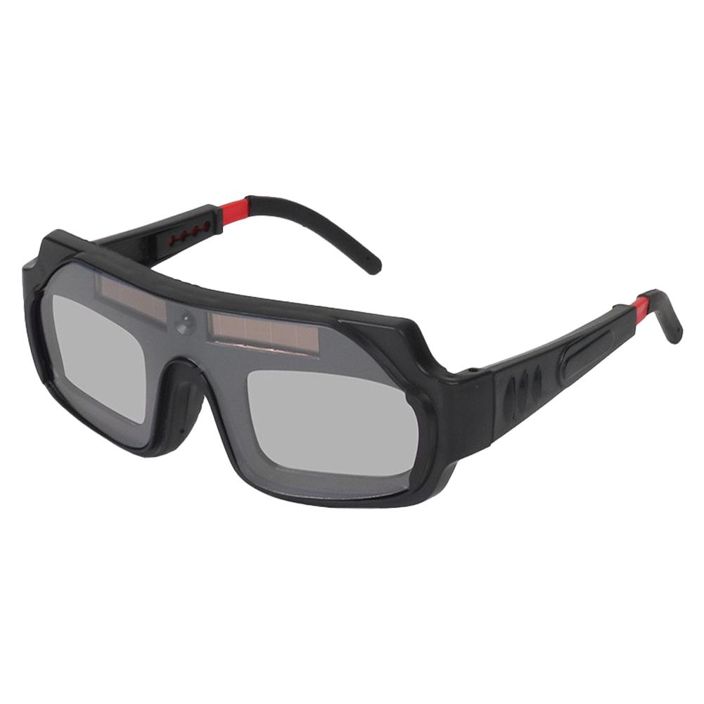 

Auto-Darkening Welding Goggles with Head Strap Solar Powered HD Heat Insulation Protective Goggles for Grinding and Cutting Activities True Color Lenses