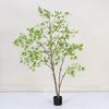 Multi-Stem Maple Tree Simulation: Floor-Standing Potted Plant for Home, Living Room, or Window Display