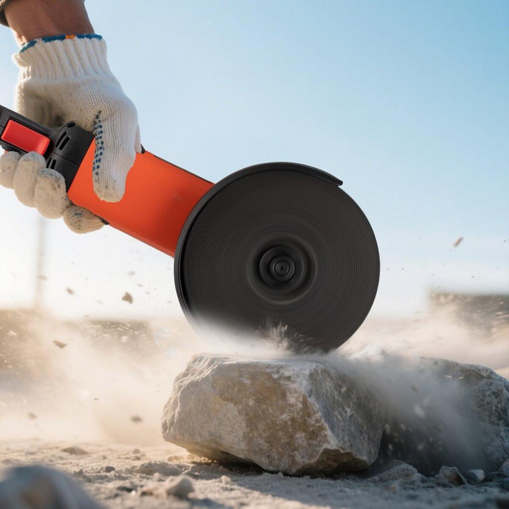 Angle Grinder, 177.8mm Electric Grinder Power Tool, 8.2Amps 8500RPM High-Speed Corded Angle Grinders with Adjustable Dust Guard for Metal Grinding,