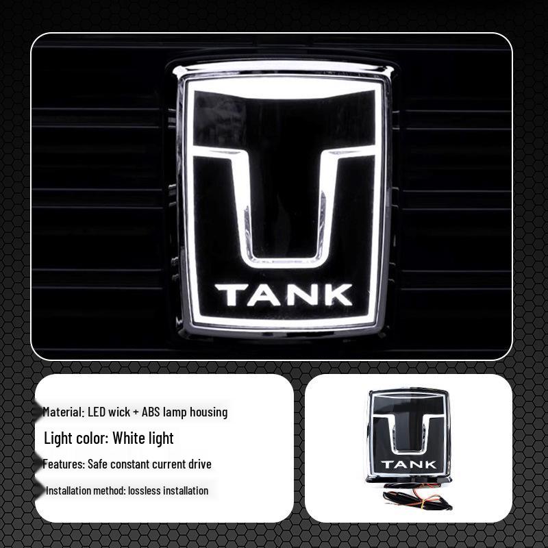 Tank 300 Yellow LED Grille Emblem for Car Ambient Light Modification