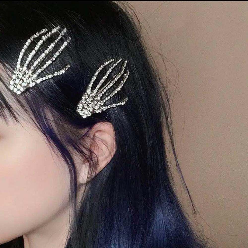 Hand Bone Skull Hand Korean Style Barrette Hair Accessories Women Hair Clip Halloween Rubber Band