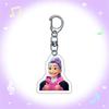Cartoon Animation Movie Transparent Acrylic Pendant KPOP Girl Group Schoolbag Accessories Exquisite Gift Pendant