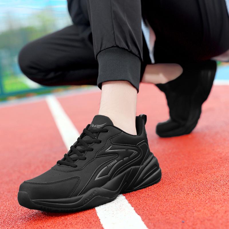 Low Top Sneakers Men Winged Tongue Emblem Printed Side Panel Chunky Pale Sole 39-47