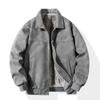 Pu leather autumn and winter men's leather jacket new American retro velvet lapel leather jacket men's locomotive clothing