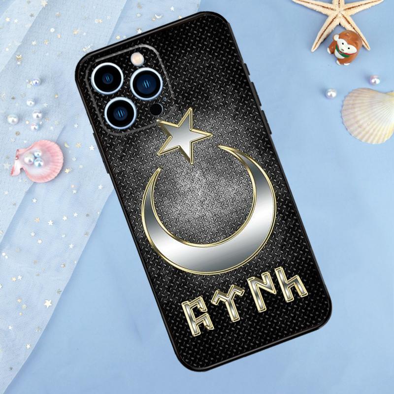 Turkey Flag Phone Case For iPhone 14 13 12 11 15 16 Pro Max 7 8 Plus XR X XS Max 12 13 Mini Cover Case