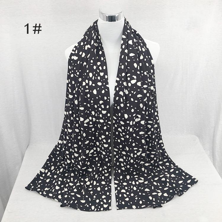 2021 High Quality Hot Women Muslim Leopard Printed Head Wraps Turban Scarf