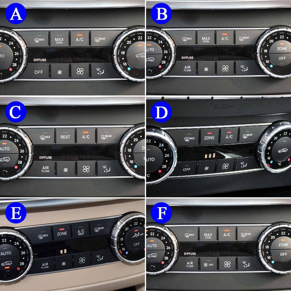 Dash AC Θερμοσίφωνα Κλειδί κουμπιού ελέγχου κλιματισμού Καπάκι για Benz ML GL GLS GLE Class W166 W292 ML350 ML550 GL350 GL450 GLE400