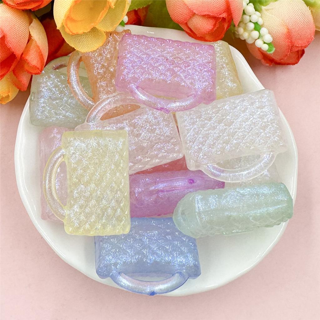 High Quality Handbag 20pcs Handmade Material 20.6*24.8mm Acrylic Fashion For Bracelet Making DIY Jewelry Accessories Loose Beads