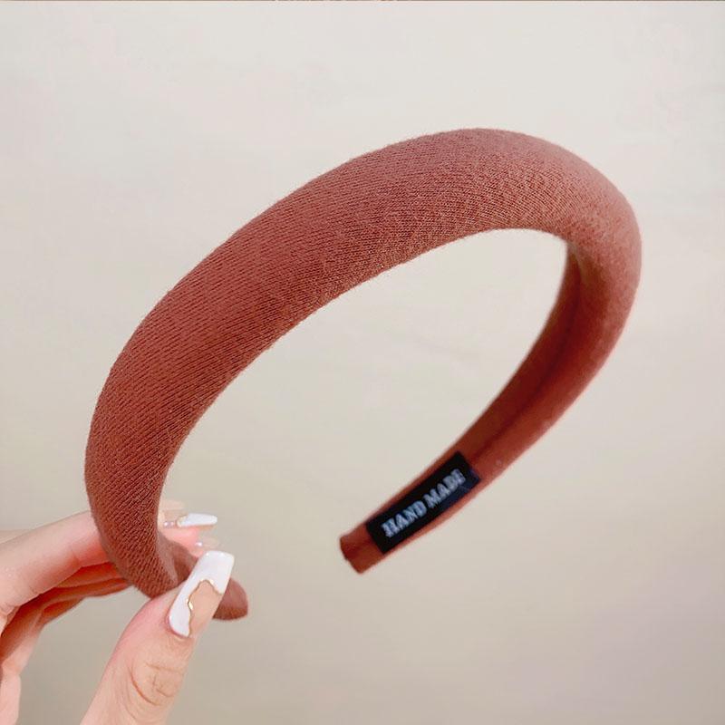 Neue bunte Schwamm Leinen Haarbänder für Frauen Mädchen Mode Haaraccessoires Stirnband Haarreifen Kopfschmuck Haarschmuck