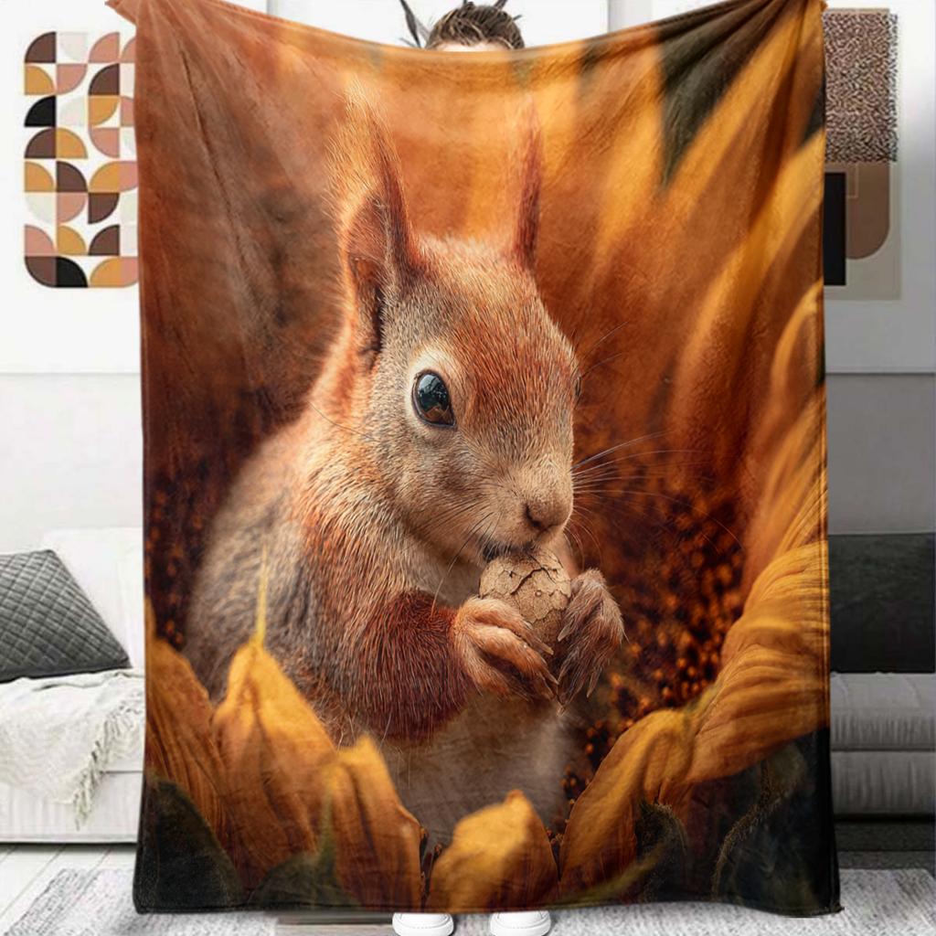 1 Stück Flanelldecke mit Cartoon-Druck, Hohe Qualität, Bequem für alle Jahreszeiten, Heimdekoration, Wärme und Komfort, Perfekt als Weihnachts- oder Geburtstagsgeschenk