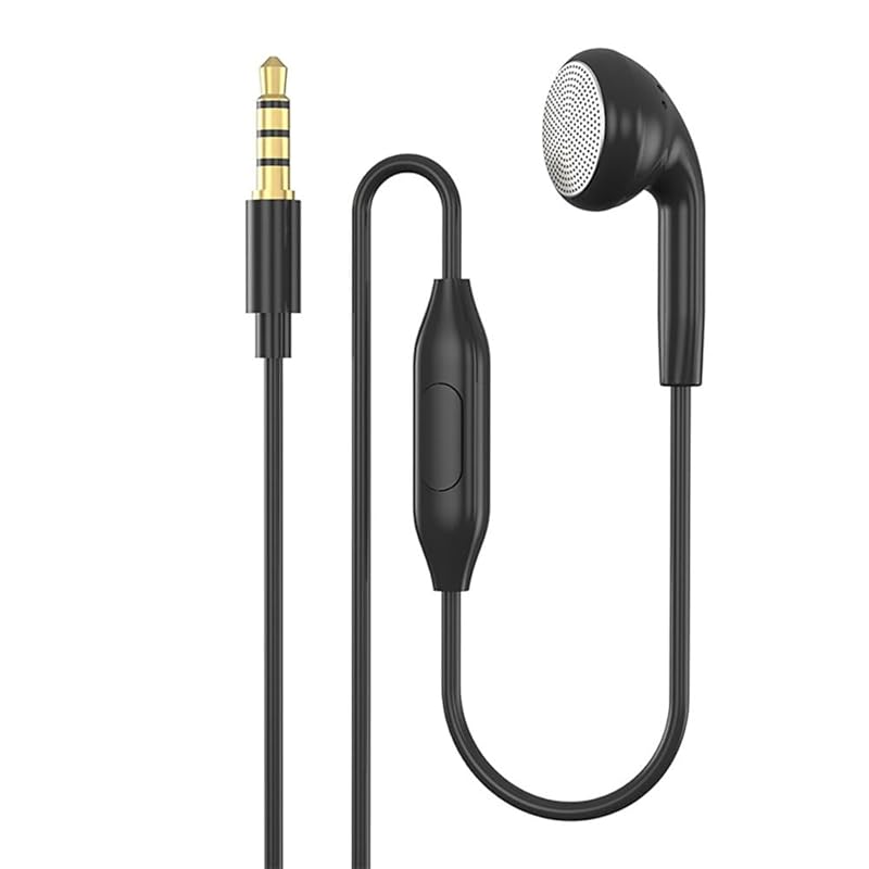 

one ear earphone 3.5mm jack monaural inner type With microphone For both left and right ears JIAYJP one ear wired earphones remote control wired