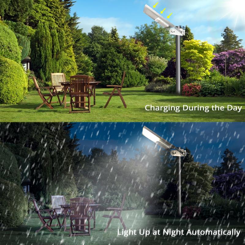 HEX 780X All in One Waterproof Auto ON OFF 3 Power Modes Solar Powered LED Street Light Solar Outdoor Garden Light