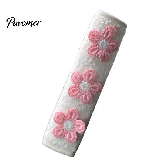 Car Seat Belt Covers Cute Floral Pads for Car, Soft Mesh Shoulder Decorative Strap Cushions Covers, Comfortable Universal Protective Adults