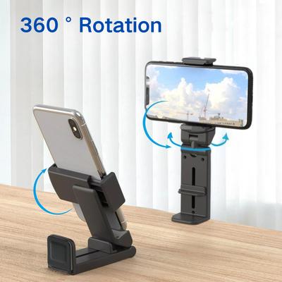 Portable & Foldable Mobile Phone Holder Travel Stand Desktop Flight 360° Rotation Selfie Stand for Watching Dramas