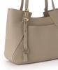 Toff & Loadstone Wrap Tote, Light Shrink Handbag, Cowhide Leather, One Size, Chai