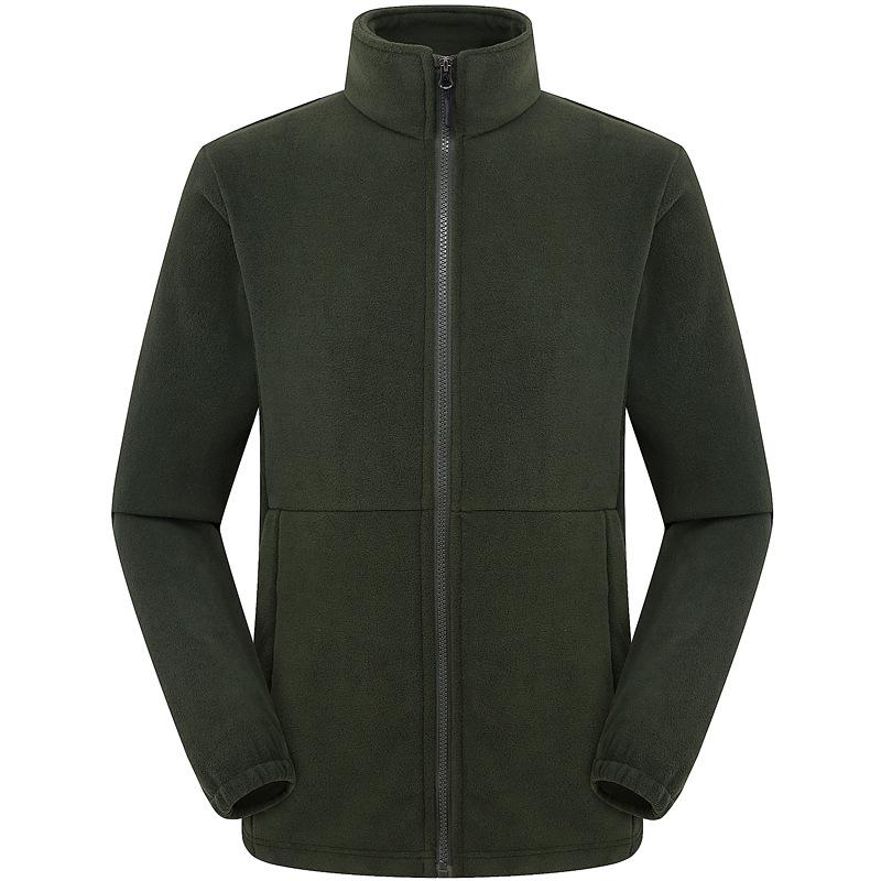 Outdoor Fleece Jacket for Men & Women - Thick Warm Polar Fleece Cardigan with Optional Logo for Autumn/Winter.