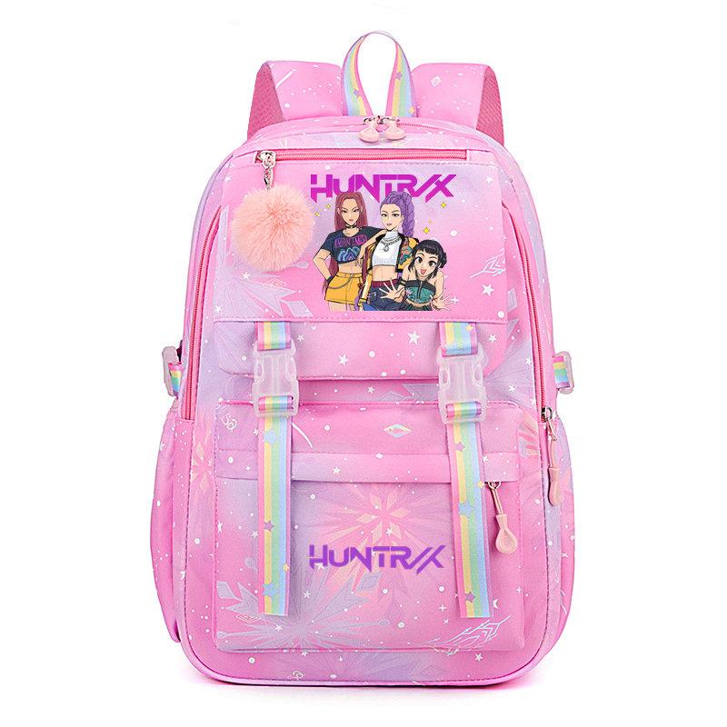 KPop Demon Hunters Backpack for Female College Students High School Girls Middle School Girls Versatile Suitable Daily Outdoor