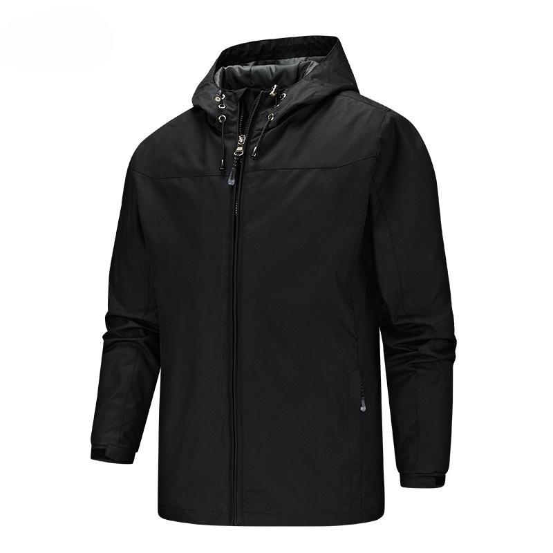 Spring and Autumn Jacket Men's Outdoor Sports Casual Hooded Three-dimensional Fashion Jacket Men's
