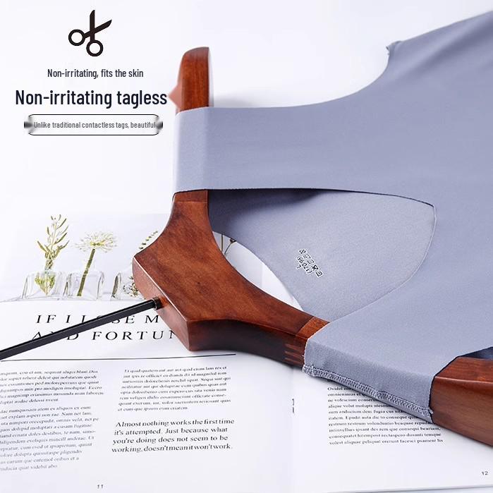 Seamless Men's Ice Silk Sleeveless Athletic Tank Top for Summer Fitness