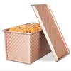 Toast-Kastenform aus Karbonstahl, antihaftbeschichtet, für Bar, Brot, Kuchen, Brownie, rechteckige Backformen für die Küche mit Deckel, Backwerkzeug