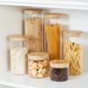 Voorraadpotten Glazen Voorraadpotten Glazen Container Opslag Pasta Opbergdoos Keuken Spaghetti Luchtdichte Container met Deksel Pasta