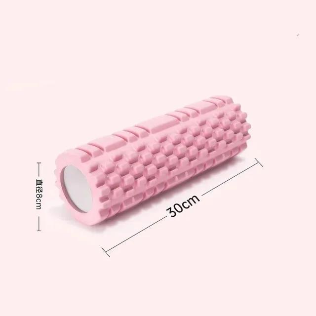 

30cm Yoga Column Foam Fitness Muscle Training Pilates Sports Massage Foam Roller Grid Trigger Point Therapy Home Gym Exercise розовый
