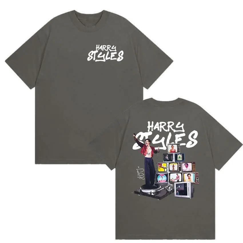 Limited Harry Styles New Album 2026 Graphic T Shirt Unisex Hip Hop Pop Music Short Sleeve Tshirts Cotton Tshirt Streetwear Y2K