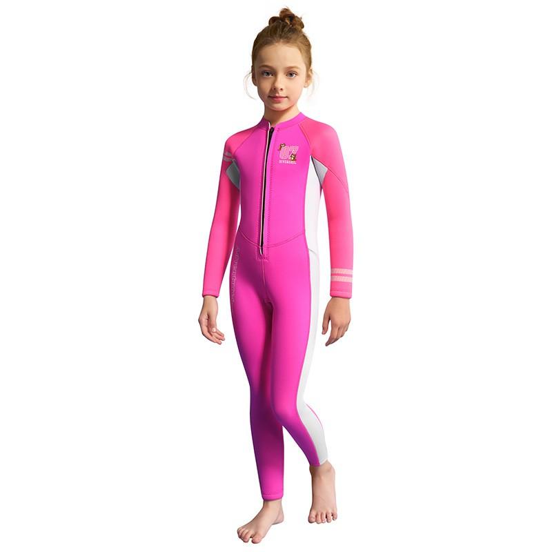 

Children s Diving Suit 2.5MM One-piece Women s Thickened To Keep Warm Snorkeling Surfing Jellyfish Swimsuit S розовый