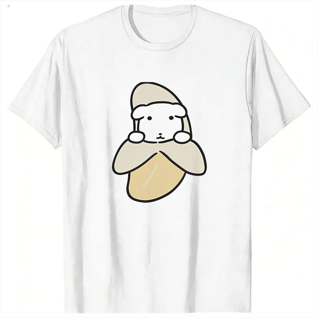 Novelty Cute GANADI Anime TShirts Unisex Round Collar 100 Cotton T Shirt Short Sleeve Tees Gift Clothing